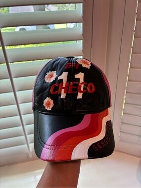 Checo Perez F1 leather ball cap